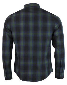 LEE CLEAN WESTERN SHIRT MĘSKA KOSZULA  MATERIAŁOWA W KRATĘ SPRUCE GREEN L644KADT