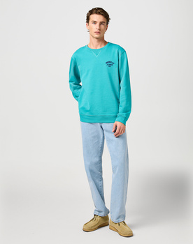 WRANGLER MĘSKA BLUZA WRANGLER SMALL LOGO CREW LATIGO BAY 112364095
