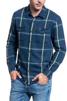 MĘSKA KOSZULA WRANGLER LS WESTERN SHIRT PINE W5A7MTG01 112130081