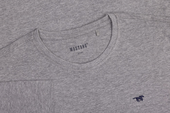 Męski T-Shirt Mustang Style Alex Mid Grey Mélange 1017338 4140
