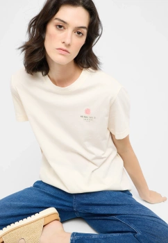 Damski T-Shirt Mustang Style Floris Whisper White 1016141 2013