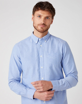 MĘSKA KOSZULA WRANGLER LS 1 PKT BUTTON DOWN LIMOGES BLUE W5A3BMX50 112130021