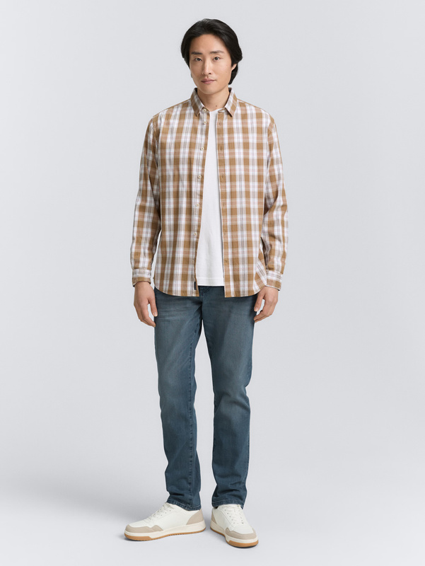 Męskie Spodnie Jeansowe Tom Tailor TTJOSH REGULAR mid stone blue grey denim 1048363 10162