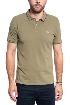 MĘSKIE POLO LEE PIQUE POLO UTILITY GREEN L61ARLNG 112113716