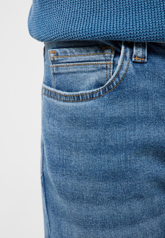 Męskie Spodnie Jeansowe Mustang Style Vegas Slim Denim Blue 1017422 5000 602