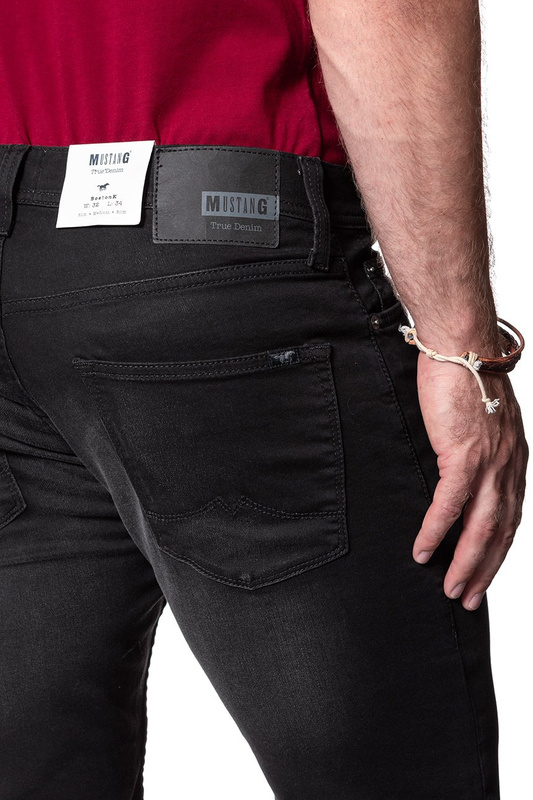 SPODNIE MĘSKIE MUSTANG Boston K DENIM BLACK 1008806 4000 940