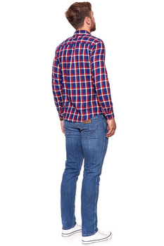 KOSZULA WRANGLER LS 2PKT FLAP SHIRT SCARLET RED W5917ORUU 112129698