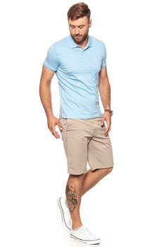 SPODENKI MĘSKIE WRANGLER CHINO SHORT CAMEL W14AKM175 112126559