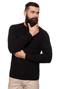 LEE STRUCTURED CREW KNIT BLACK L84EOC01