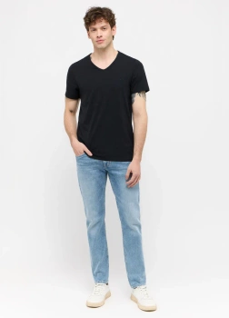 Męski T-shirt MUSTANG Amado 2-Pack Black 1014664 4142