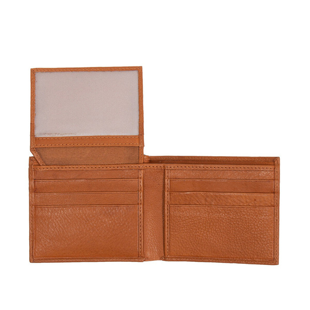 MUSTANG Livorno Wallet Top Opening UNIWERSALNY SKÓRZANY PORTFEL PREMIUM POJEMNY NA KARTY SKÓRA COGNAC 	 06.102931