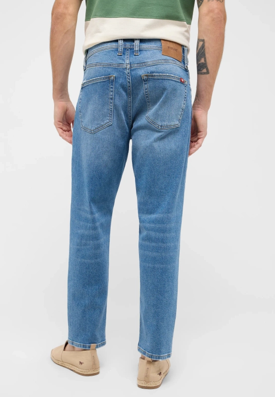 Męskie Spodnie Jeansowe Mustang Style Denver Tapered Denim Blue 1016327 5000 583