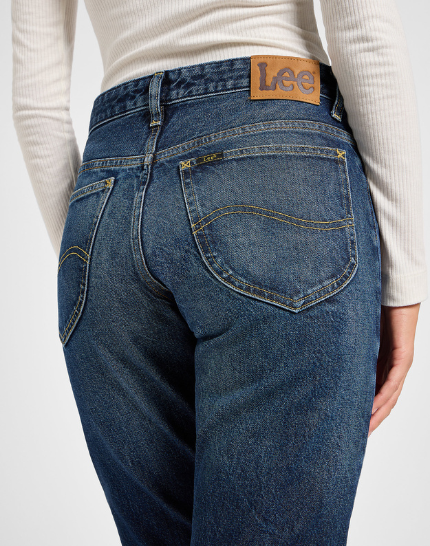 DAMSKIE SPODNIE LEE RIDER JEANS HYPER DARK 112355235