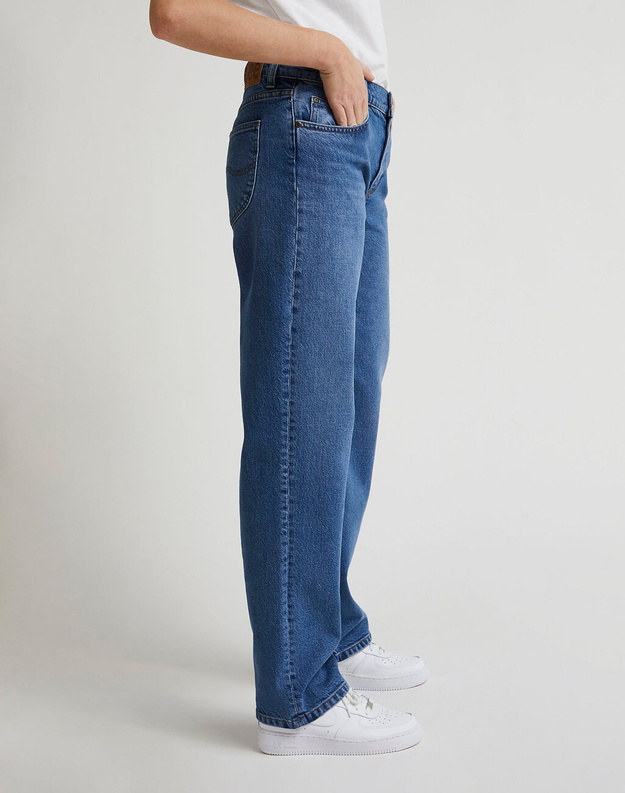 LEE JANE DAMSKIE SPODNIE JEANSOWE JEANSY DŻINSY MID WASH L34QHGC05 112328319