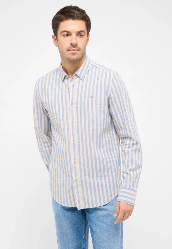 Męska Koszula Mustang Style Rawlins Blue Bold Stripe 1016249 12708