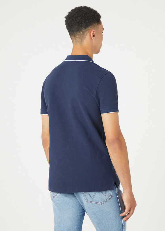 WRANGLER POLO SHIRT MĘSKA KOSZULKA POLO NAVY W7BHK4114 112324466