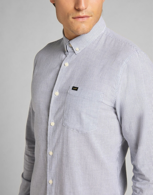 LEE SLIM BUTTON DOWN NAVY L66XMC35 112140597