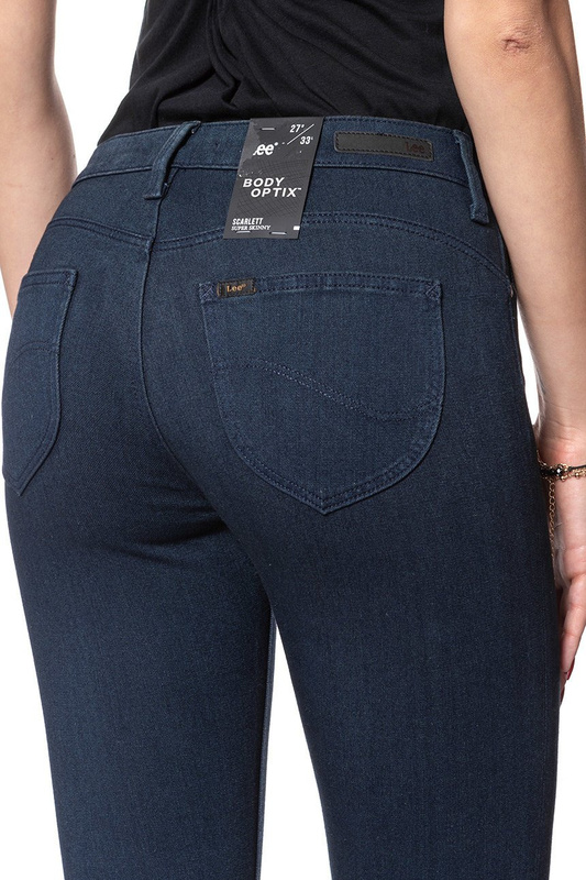 SPODNIE DAMSKIE LEE SCARLETT BLUE BLACK WAVE L506ELKZ 112111176