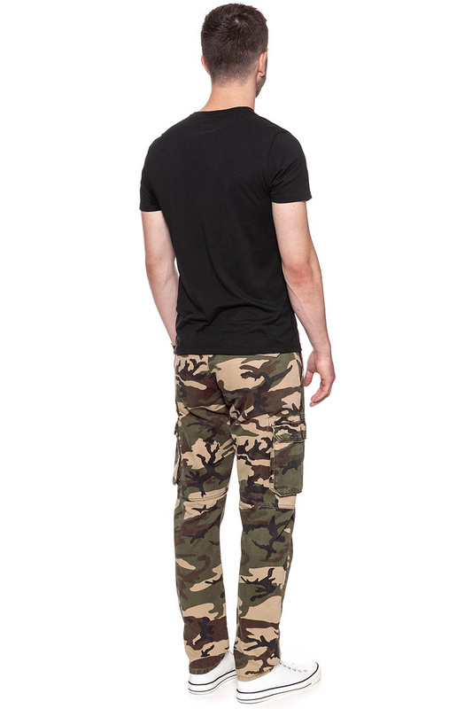 WRANGLER SPODNIE MĘSKIE CARGO WOODLAND CAMO W15EVR45Z 112126814