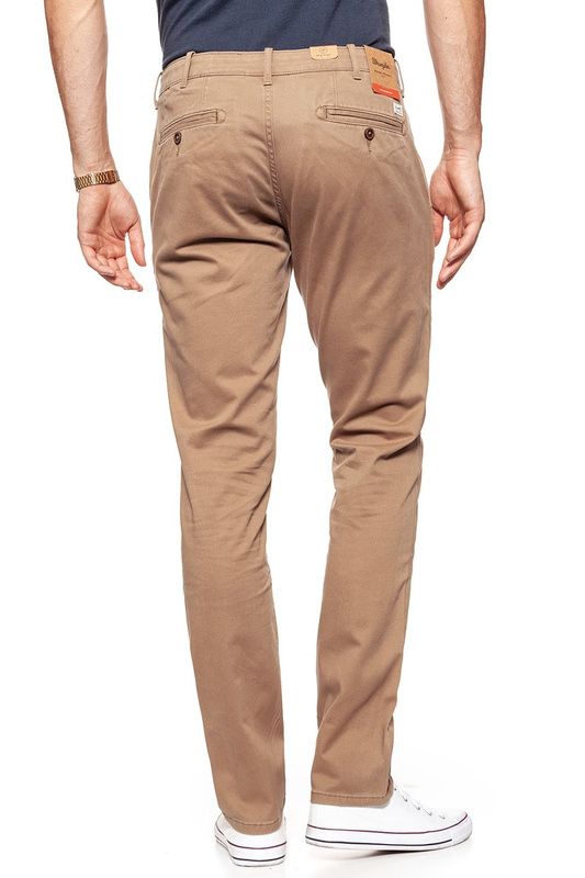 WRANGLER SPODNIE MĘSKIE CHINO TOBACCO BROWN W14LCF81A      $    