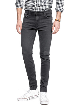 LEE MALONE MĘSKIE SPODNIE JEANSOWE WASHED BLACK L736YGOW 112120305