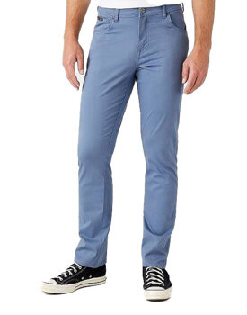 WRANGLER TEXAS SLIM MĘSKIE SPODNIE MATERIAŁOWE BLUE MIRAGE W12SEAXOD 112145793