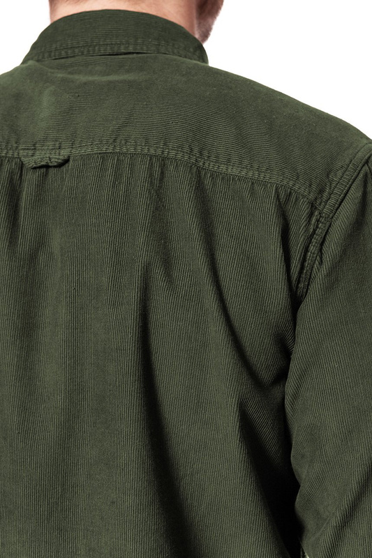 KOSZULA WRANGLER LS 2PKT FLAP SHIRT ARMY GREEN W5996TCSZ 112129913