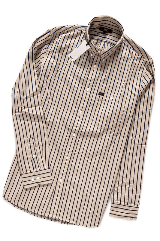 LEE RIVITED SHIRT DUST BEIGE L66IUELP 112116470