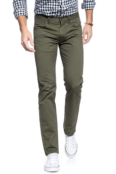 MĘSKIE SPODNIE MATERIAŁOWE LEE DAREN ZIP FLY OLIVE GREEN L707QX25 112118365