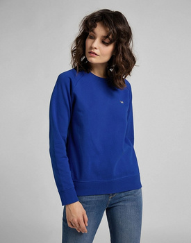BLUZA DAMSKA MATERIAŁOWA LEE PLAIN CREW NECK SWS SURF BLUE L53RTXQF 112112508