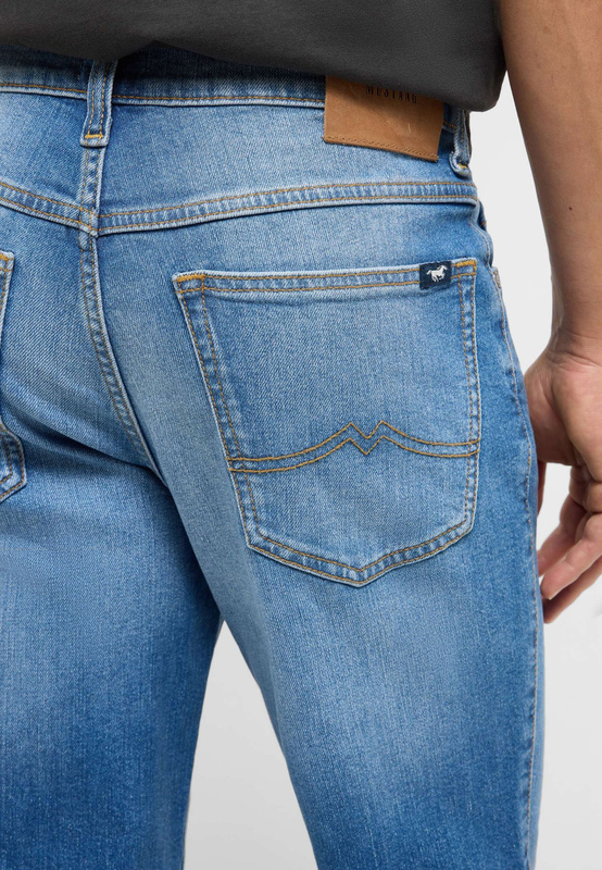 Męskie Spodnie jeansowe Mustang Style Tramper Straight Denim Blue 1017440 5000 582