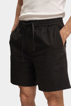 Męskie szorty Mustang Style Linen Jogger Shorts Black Beauty 1016459 4185