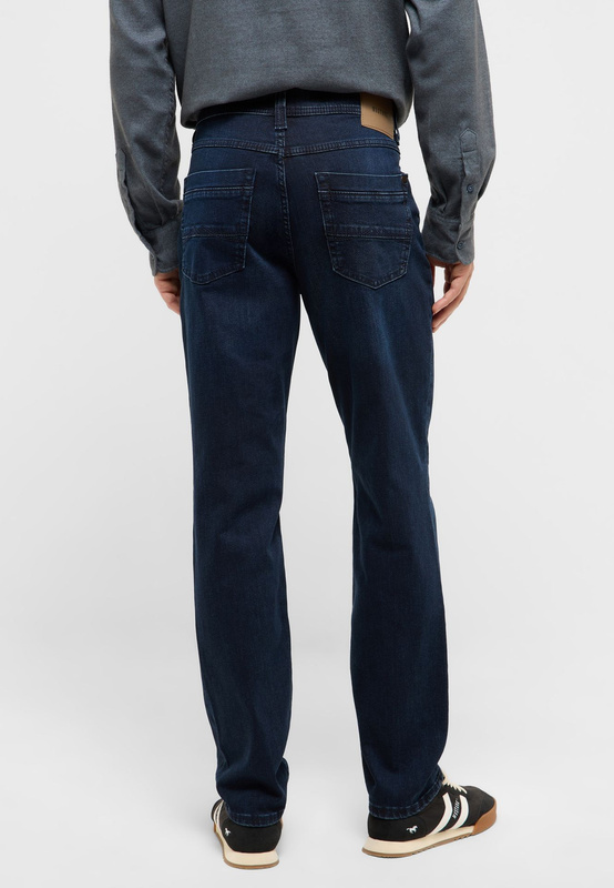 Męskie Spodnie jeansowe Mustang Style Washington Straight Denim Blue 1016983 5000 801