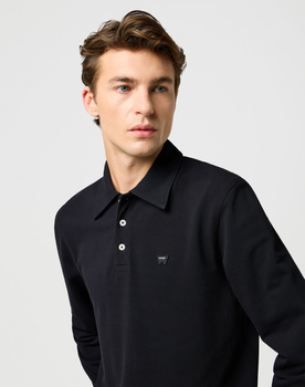 MESKA KOSZULKA WRANGLER LS POLO SHIRT BLACK 112371395