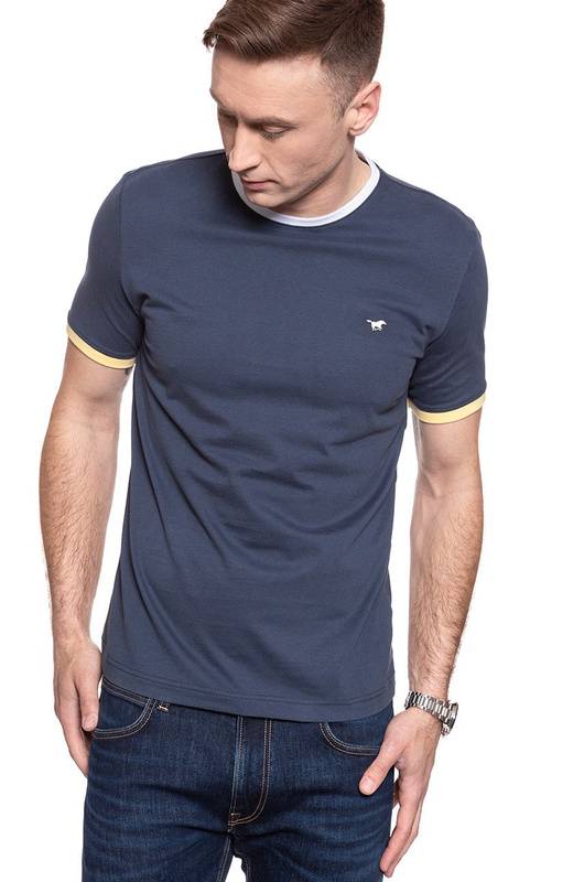 T-SHIRT MĘSKI MUSTANG Aaron C Ringer BLUE NIGHTS 1009499 4085