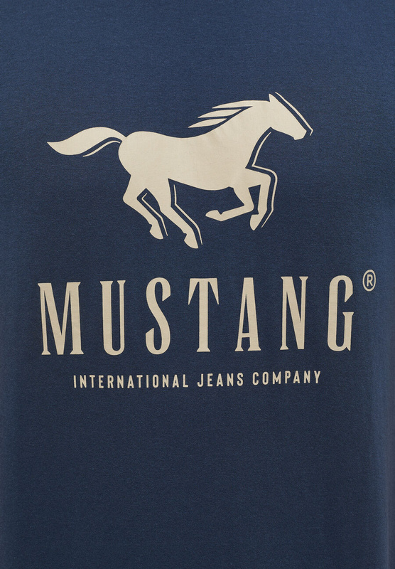 MUSTANG Alex C Print Total Męski T-shirt Eclipse 1014083 5226