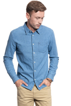 WRANGLER LS 1 PKT SHIRT INDIGO W5A9LO452 112130085