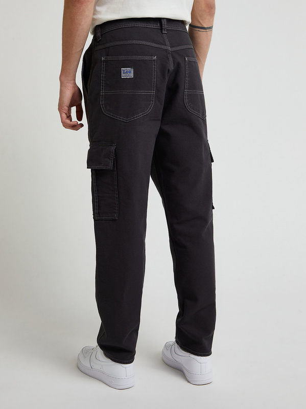 MĘSKIE SPODNIE MATERIAŁOWE LEE CARGO PANT WASHED BLACK 112333668