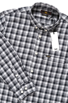 KOSZULA LEE SLIM BUTTON DOWN BLACK L66XOF01 112116778
