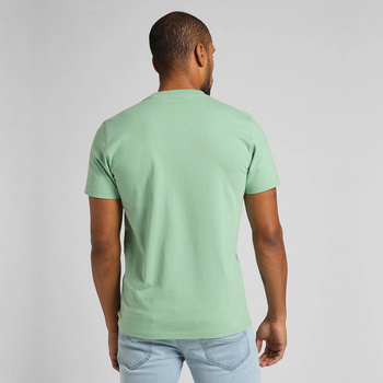 MĘSKI T-SHIRT LEE SS POCKET TEE GRANITE GREEN L64PSWQN 112115872