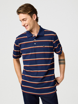 WRANGLER MĘSKA KOSZULKA STRIPE POLO SHIRT NAVY 112362827