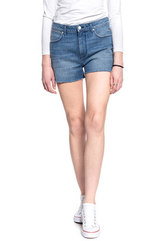 DAMSKIE SHORTY JEANSOWE WRANGLER BOYFRIEND SHORT WORN BLUE W22KKN079 112127818
