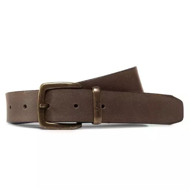 LEE BELT MĘSKI PASEK KLASYCZNY DARK BROWN LS325324 112125155