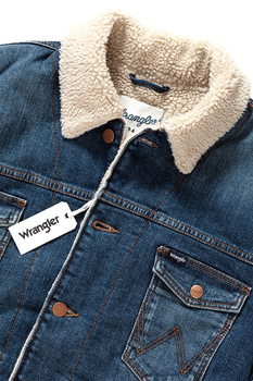 WRANGLER SHERPA JACKET BLUE NOTE W443XG96H