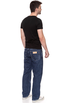 KOSZULKA WRANGLER SS LOGO TEE BLACK W7C04D301 112131586