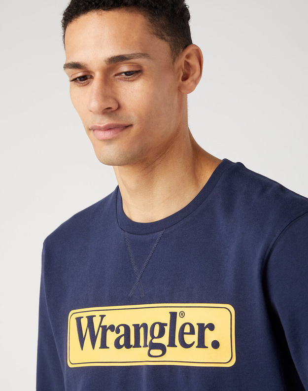 WRANGLER SEASONAL CREW MĘSKA BLUZA NAVY 112341196 W6F3011976