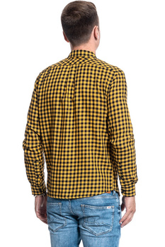 KOSZULA WRANGLER LS 2PKT FLAP SHIRT MIN YELLOW W5A5ORY02 112130073