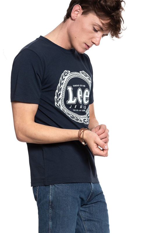 LEE T SHIRT EMBLEM TEE MIDNIGHT NAVY L61XFEMA 112114100