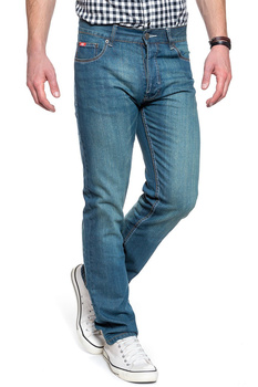 LEE COOPER SPODNIE MĘSKIE GREEN WASH LCJF001
