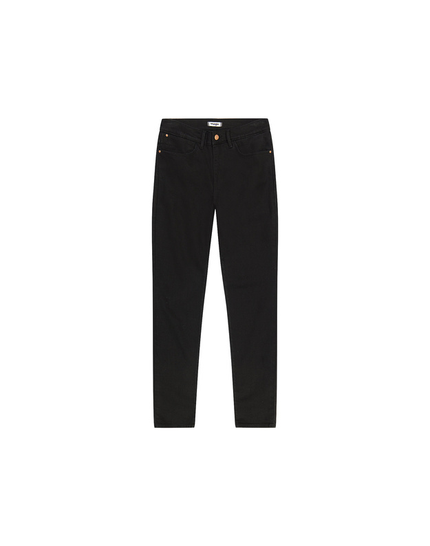 DAMSKIE SPODNIE WRANGLER HIGH SKINNY NOIR 112355388